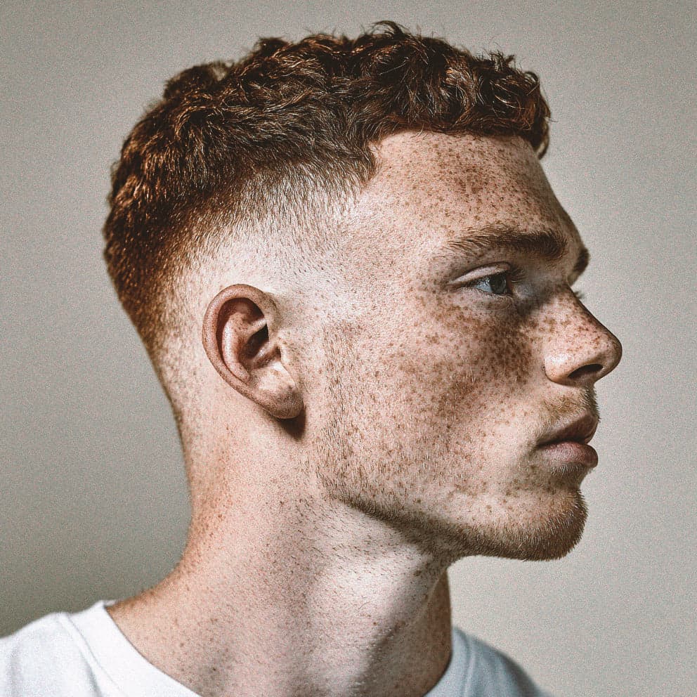 Coupe texturée et dégradé net réalisés chez Mabden